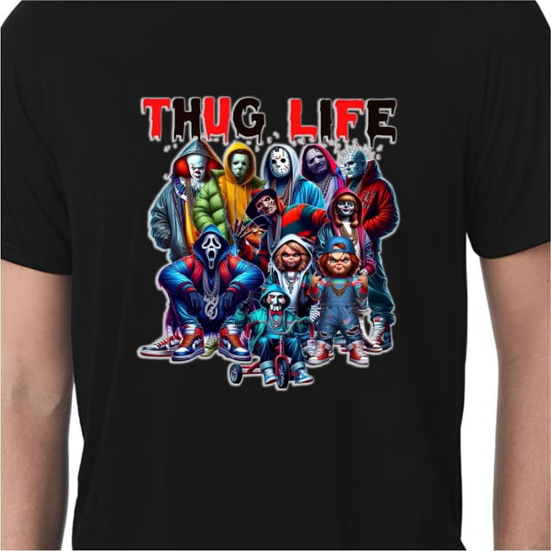 Tricou De Halloween, Barbati, Negru, THC34