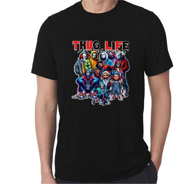 Tricou De Halloween, Barbati, Negru, THC34