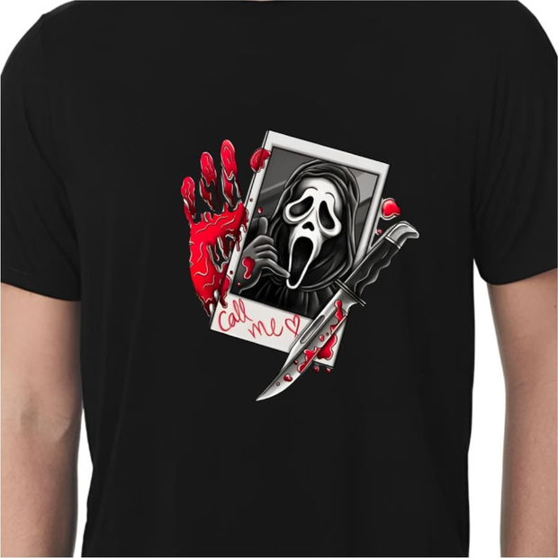 Tricou De Halloween, Barbati, Negru, THC38