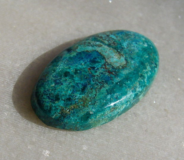 Crisocola cabochon aprox 29x16x5 mm