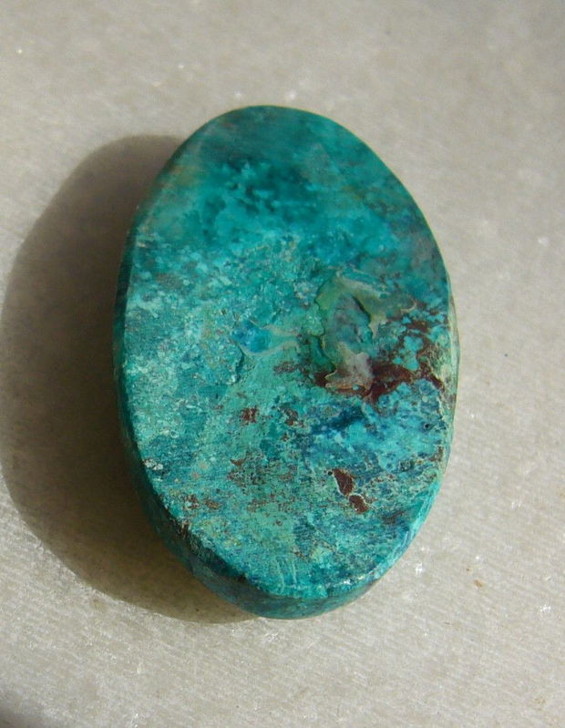 Crisocola cabochon aprox 29x16x5 mm