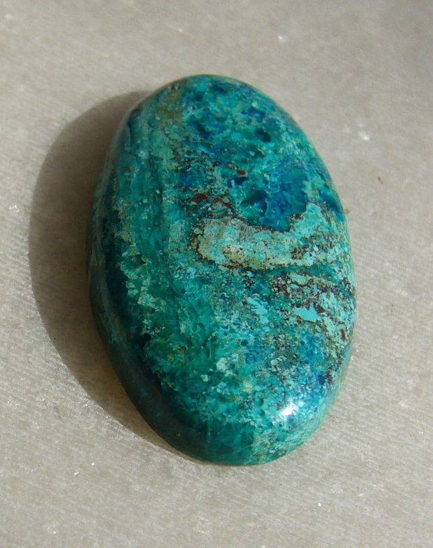 Crisocola cabochon aprox 29x16x5 mm