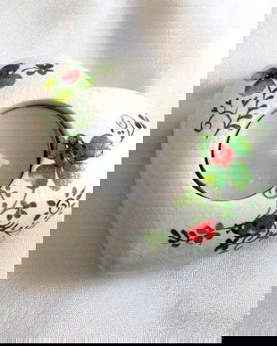 Suport lumanare cu trifoi si buburuze 45962