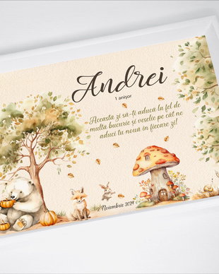 Set aniversar personalizat - Toamna in padure