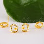 Baza cercei, argint 925 si cubic zirconia, 9.5x8.5mm (1per)