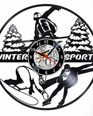 WINTER SPORTS-ceas de perete