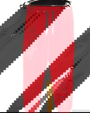 Pantaloni Reserved, din bumbac, cu broderie florala