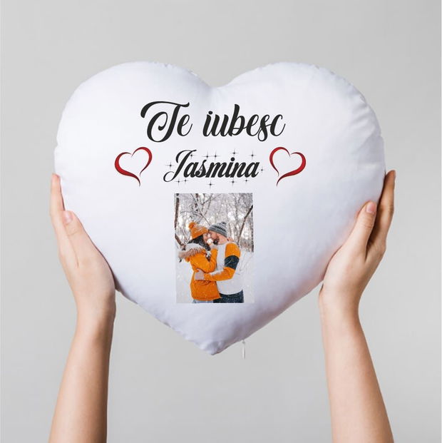 Perna personalizata , Cuplu, 40×32 cm, PVDI001