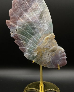 Jasp Oceanic - Sculptura indian piatra semipretioasa