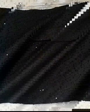 fusta mini stofa bucle neagra  , Tisfaia , XL