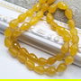 Jad picatura fatetata galben 9x6mm  - 1 buc
