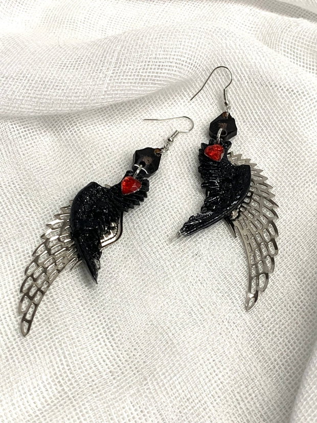 Cercei handmade unicat din rașina 00876