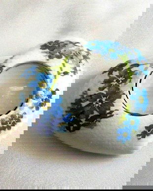 Suport lumanare cu flori albastre 46961