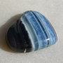 Cabochon inima din blue opal (lucrat manual in India) aprox 32x26.5x8 mm