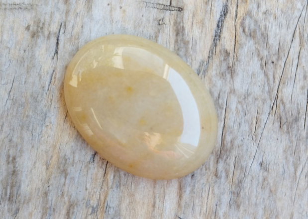 Cabochon aventurin galben, 40x30 mm