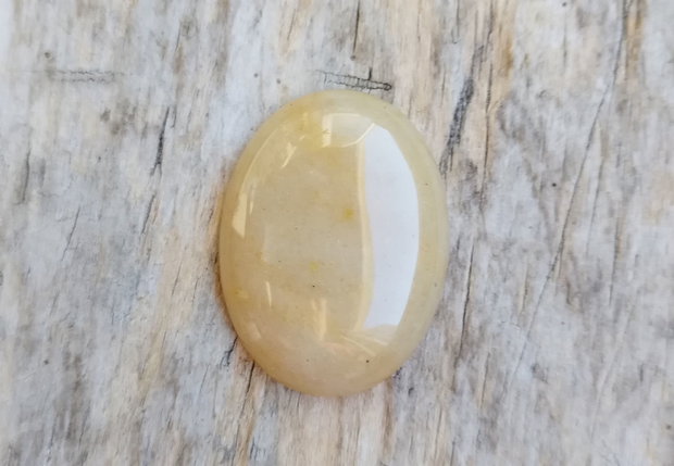Cabochon aventurin galben, 40x30 mm