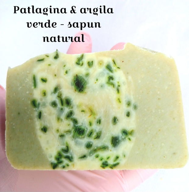 Sapun natural - patlagina & argila verde