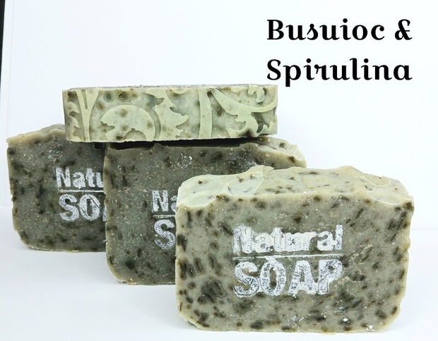 Sapun natural - busuioc & spirulina