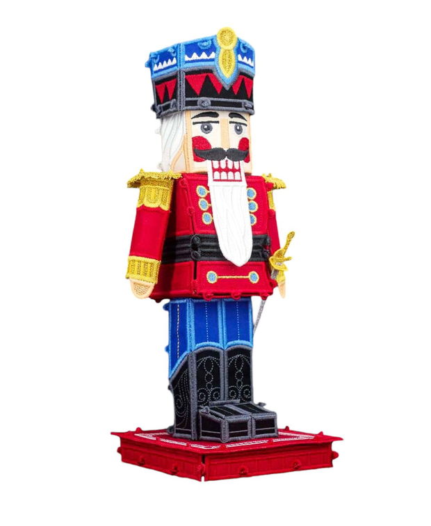 Nutcracker 3D Brodat, Inaltime 30 cm