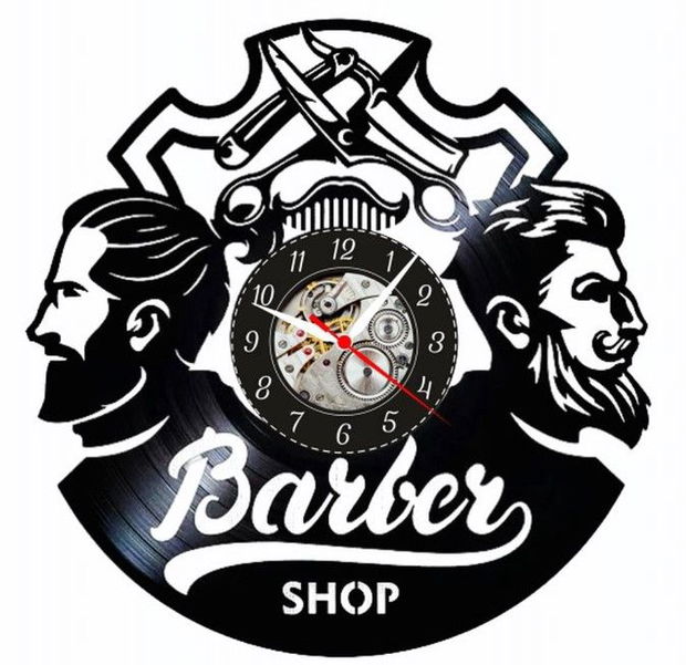 BARBERSHOP- ceas de perete