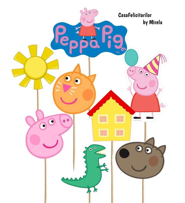 Toppere tort Peppa pig