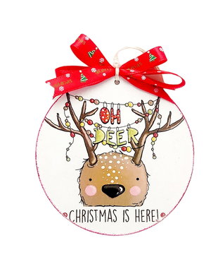 Glob lemn Craciun, Oh deer Christmas is here, 4052