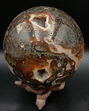 Agata Muschi Rosie - Sfera piatra semipretioasa