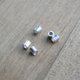 Crimpuri, argint, 2x2 mm, 10 buc. (MN8)