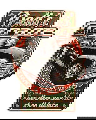 Decoratiune metalica garaj