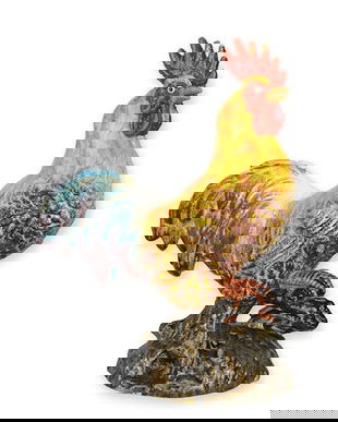 Cocos-statueta din fonta