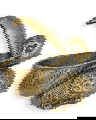 Bol pelican din fonta antichizata