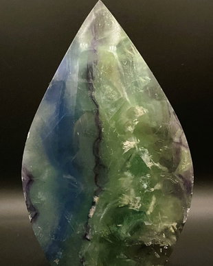 Fluorit Snowflake - sculptura piatra semipretioasa