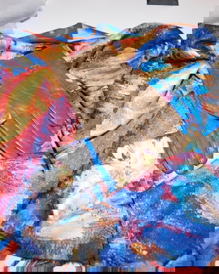 Esarfa noua  cu 2  fete , manusi  noi piele naturala