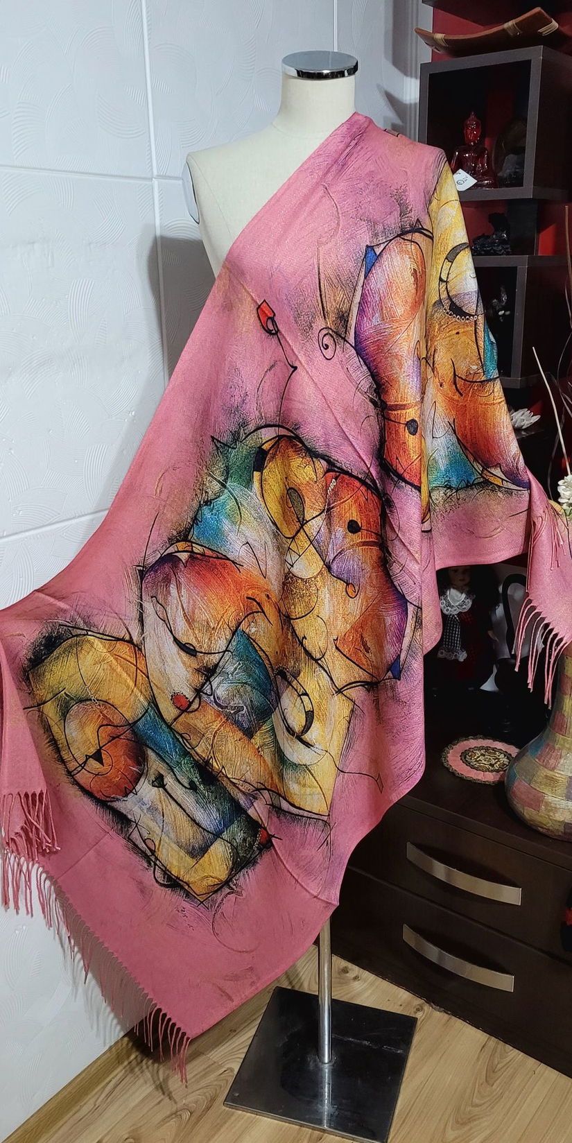 Saluri cashmere diferite culori model abstract