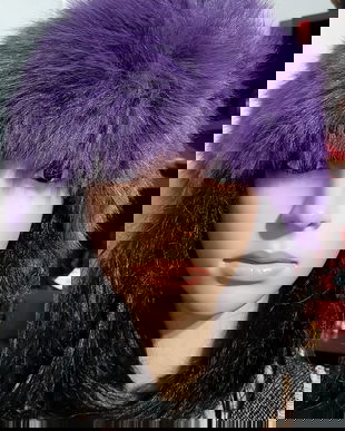 Căciuli pufosenii din blanita eco