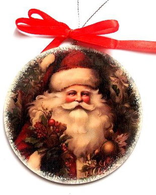 glob pe lemn cu mos  craciun 47208