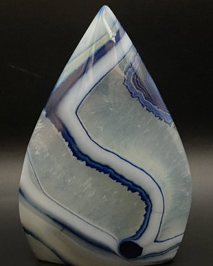 Agata Albastra - sculptura piatra semipretioasa