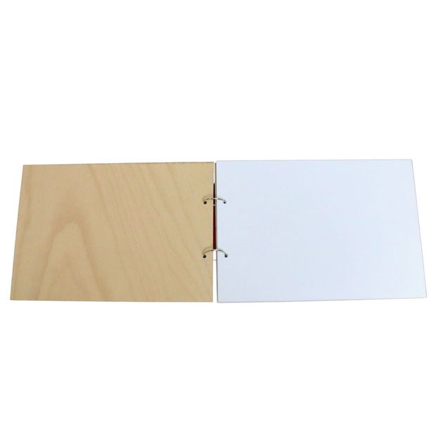 Album Foto Coperta Lemn, Guest Book, Nunta, Rosu,21×30 cm CANUV002