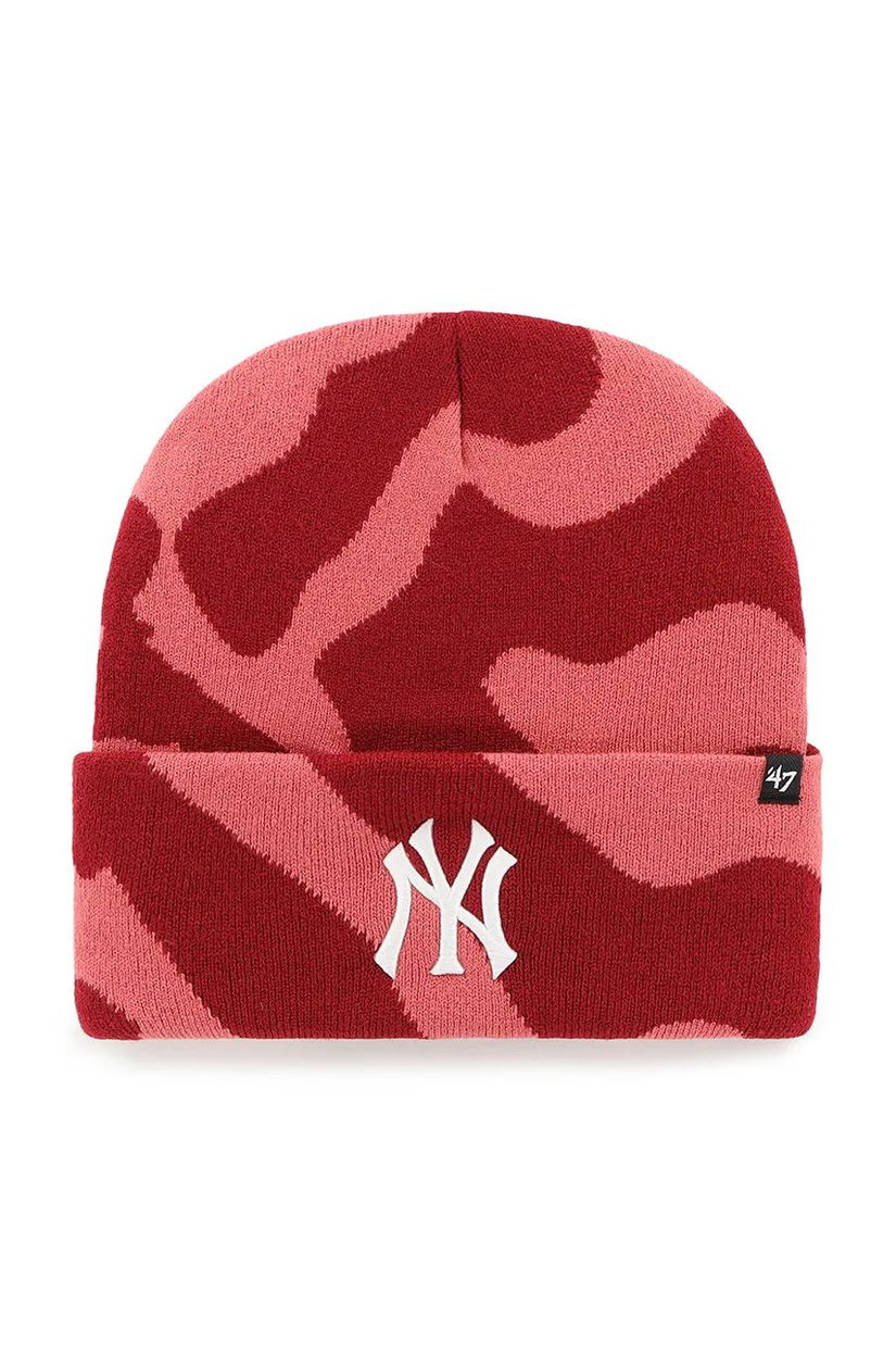 47 brand caciula MLB New York Yankees culoarea rosu, B-FRFMK17ACE-IR