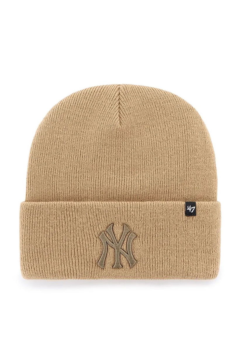 47 brand caciula MLB New York Yankees culoarea bej, B-HYMKR17ACE-KHL