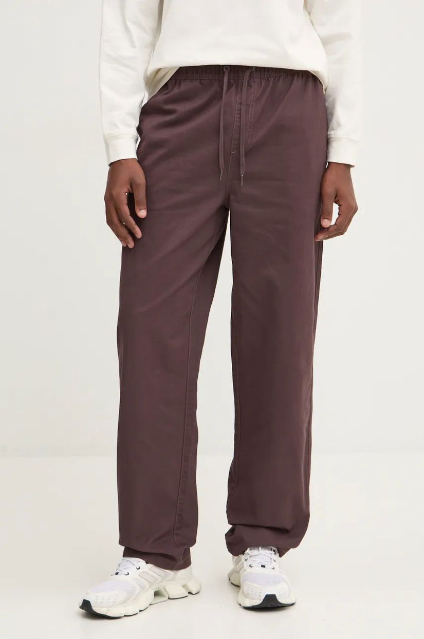 Billabong pantaloni de bumbac Larry Twill Pant culoarea violet, drept, ABYNP00186