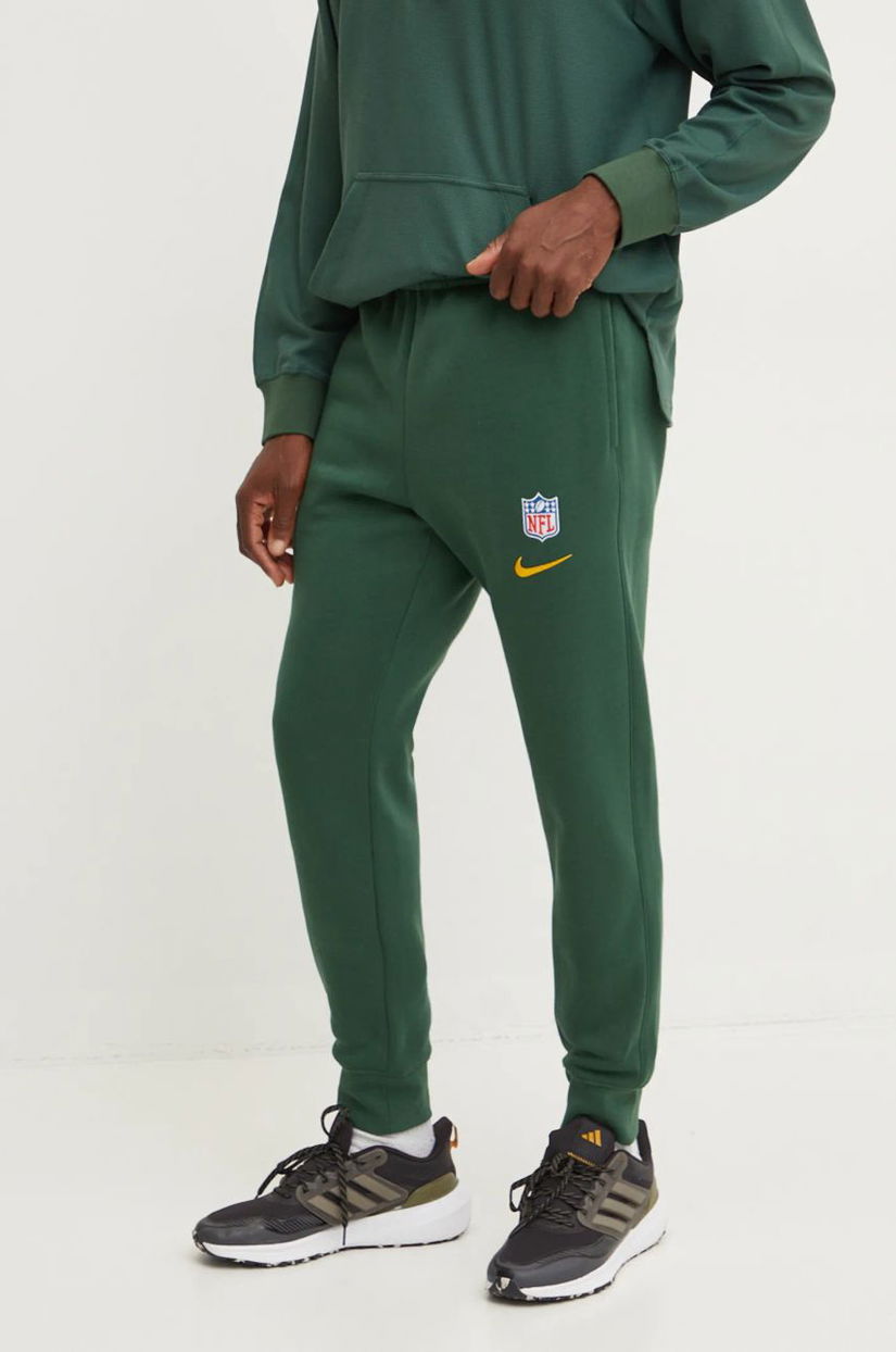 Nike pantaloni de trening Green Bay Packers culoarea verde, cu imprimeu, 02F7-3EE-7T-4NZ