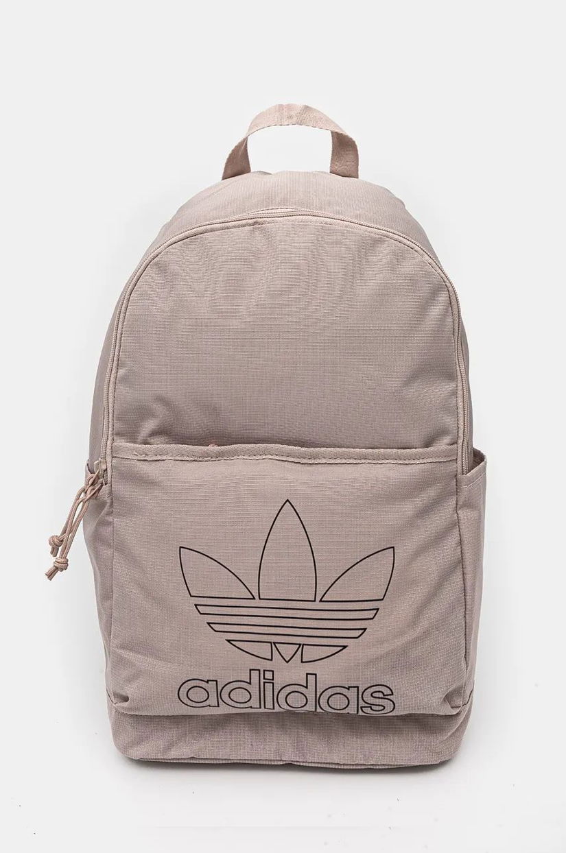 adidas Originals rucsac Adicolor culoarea bej, mare, cu imprimeu, IX7502