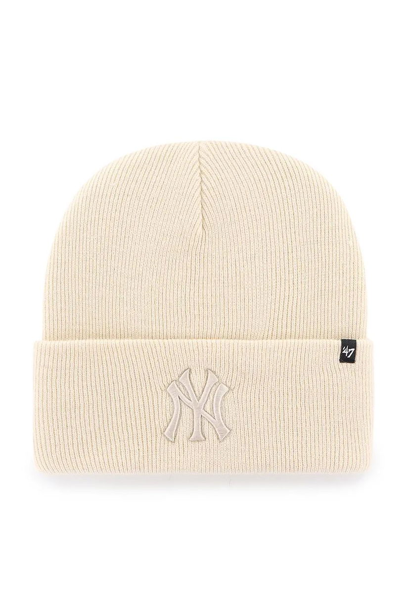 47 brand caciula MLB New York Yankees culoarea bej, B-HYMKR17ACE-NTN