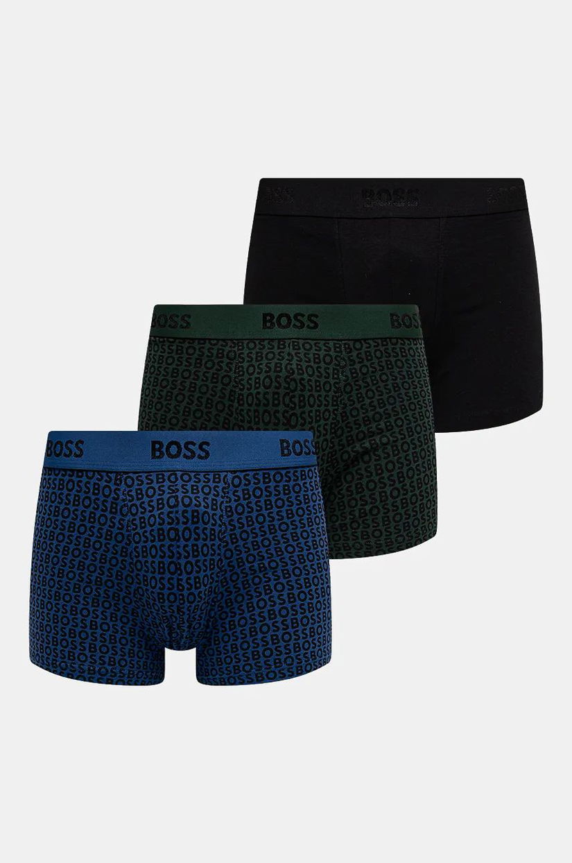 BOSS boxeri 3-pack barbati, culoarea negru, 50524595