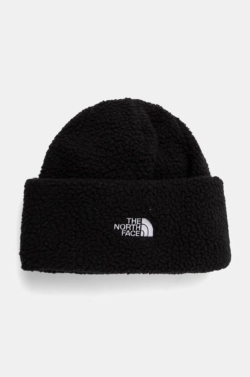 The North Face caciula Cragmont Reversible Beanie culoarea negru, din tricot gros, NF0A8883VOR1