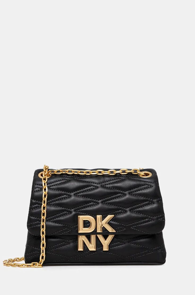 Dkny poseta de piele culoarea negru, R433KG75