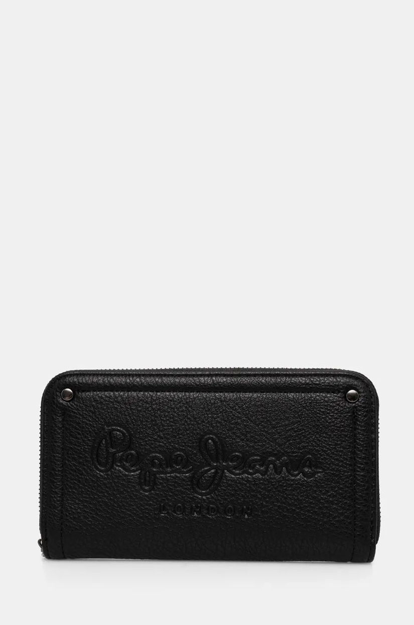 Pepe Jeans portofel ICON WALLET femei, culoarea negru, PL070260