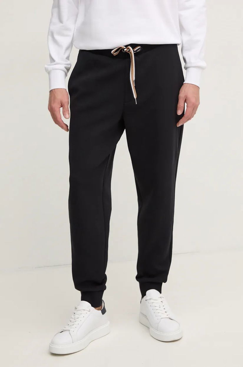 BOSS pantaloni de trening culoarea negru, neted, 50527205