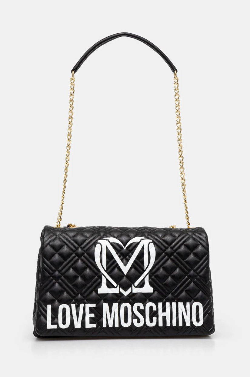 Love Moschino poseta culoarea negru, JC4375PP0L